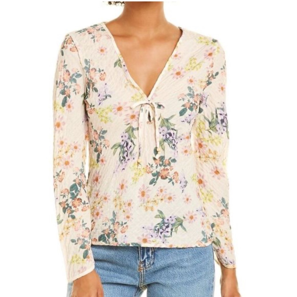 đ·Zara Floral Print Blouse NWTđ· - Picture 7 of 7